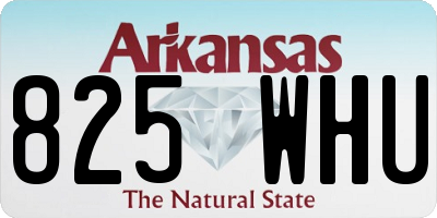 AR license plate 825WHU