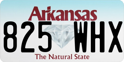 AR license plate 825WHX