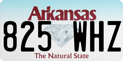 AR license plate 825WHZ
