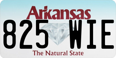 AR license plate 825WIE
