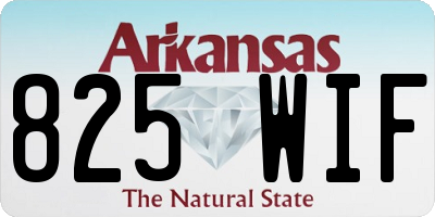 AR license plate 825WIF