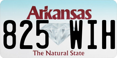 AR license plate 825WIH