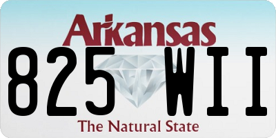 AR license plate 825WII