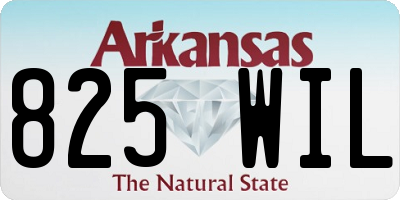AR license plate 825WIL