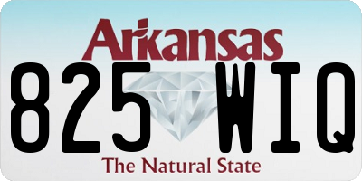 AR license plate 825WIQ
