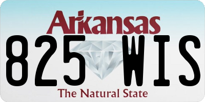 AR license plate 825WIS