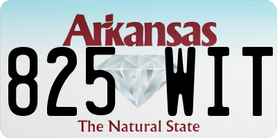AR license plate 825WIT
