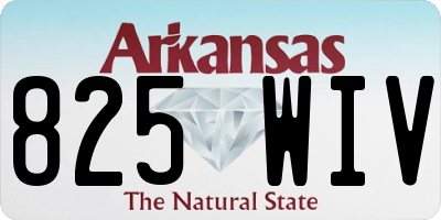 AR license plate 825WIV