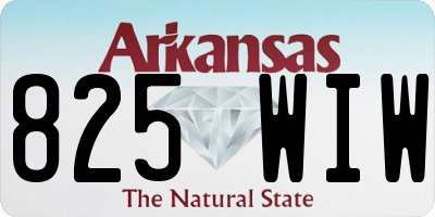 AR license plate 825WIW