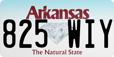 AR license plate 825WIY