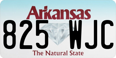 AR license plate 825WJC