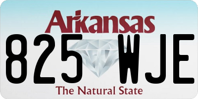 AR license plate 825WJE