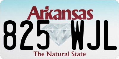 AR license plate 825WJL