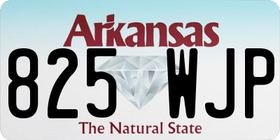 AR license plate 825WJP