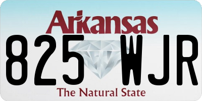 AR license plate 825WJR