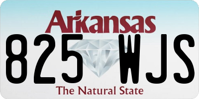 AR license plate 825WJS