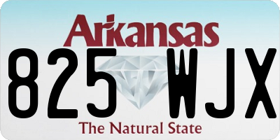AR license plate 825WJX
