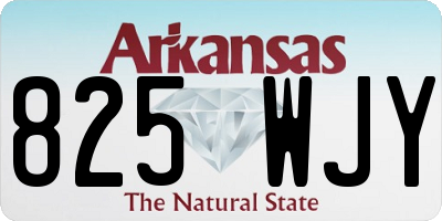AR license plate 825WJY