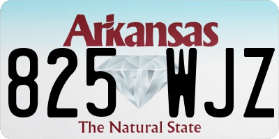 AR license plate 825WJZ