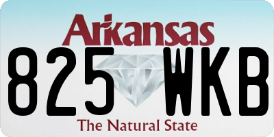 AR license plate 825WKB