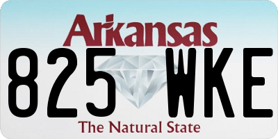 AR license plate 825WKE