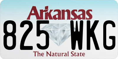 AR license plate 825WKG