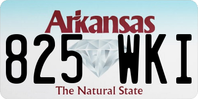 AR license plate 825WKI