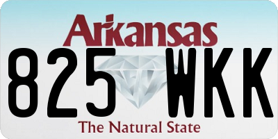 AR license plate 825WKK