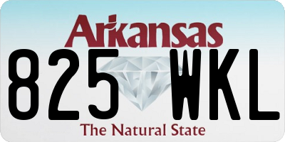 AR license plate 825WKL