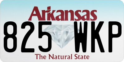 AR license plate 825WKP