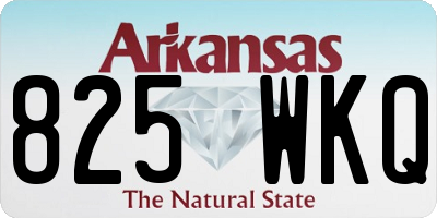 AR license plate 825WKQ