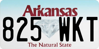 AR license plate 825WKT