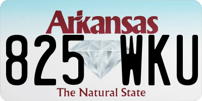AR license plate 825WKU