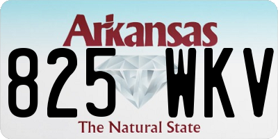 AR license plate 825WKV