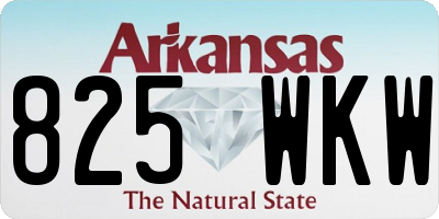 AR license plate 825WKW