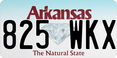 AR license plate 825WKX