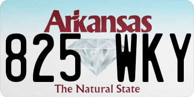 AR license plate 825WKY