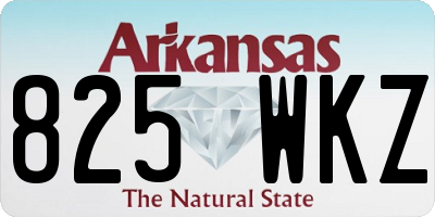 AR license plate 825WKZ