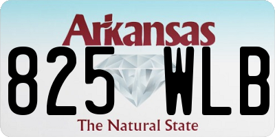 AR license plate 825WLB