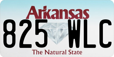 AR license plate 825WLC