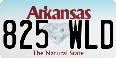AR license plate 825WLD