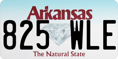 AR license plate 825WLE