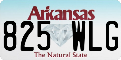AR license plate 825WLG