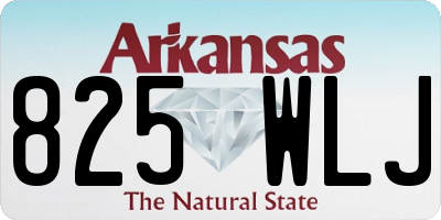 AR license plate 825WLJ