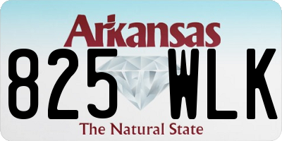 AR license plate 825WLK
