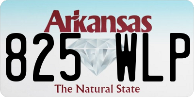 AR license plate 825WLP