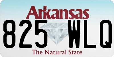 AR license plate 825WLQ