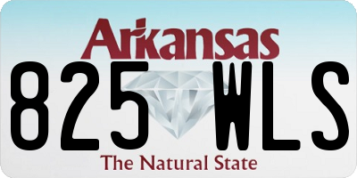AR license plate 825WLS