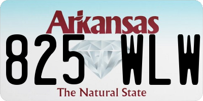 AR license plate 825WLW
