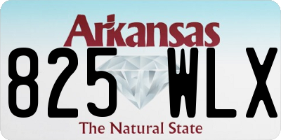 AR license plate 825WLX